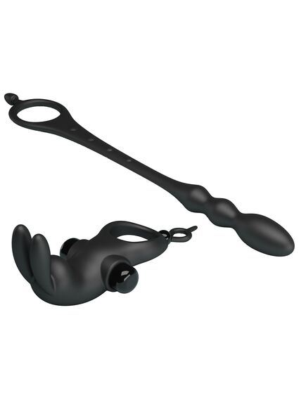 Эрекционное кольцо с вибрацией и анальной пробкой "Vibration penis sleeve 5". 24,5 , изображение 7