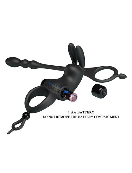 Эрекционное кольцо с вибрацией и анальной пробкой "Vibration penis sleeve 5". 24,5 , изображение 9