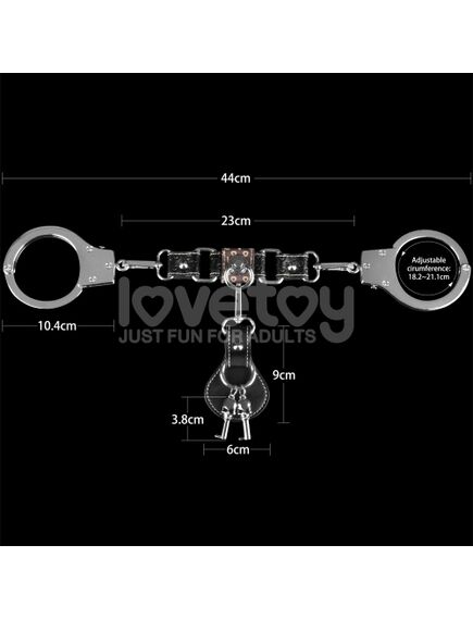 Наручники Rebellion Reign из тяжелого металла (серебро) , изображение 2