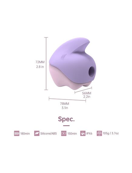 Вакуумный стимулятор "Magic Unicorn" с управлением через телефон , изображение 7