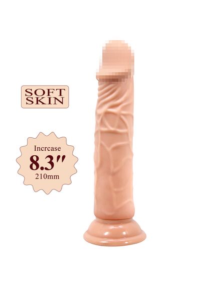 Фаллоимитатор на присоске "Barbara", 21 см , изображение 2