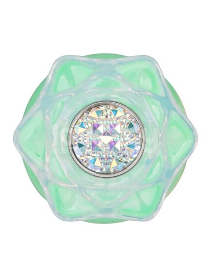 Силиконовая анальная пробка "Gemoria" (светится в темноте), зеленая , изображение 4