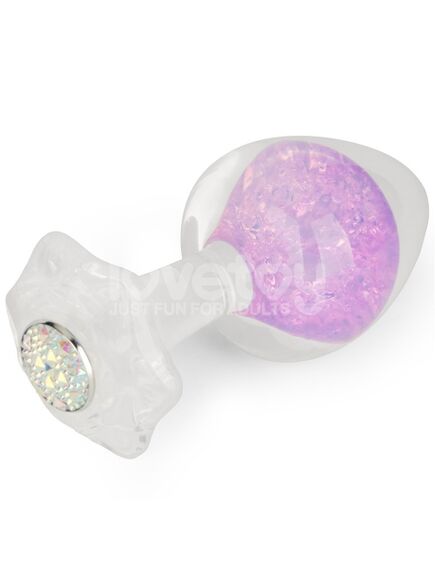 Силиконовая анальная пробка Gemoria, фиолетовая , изображение 2