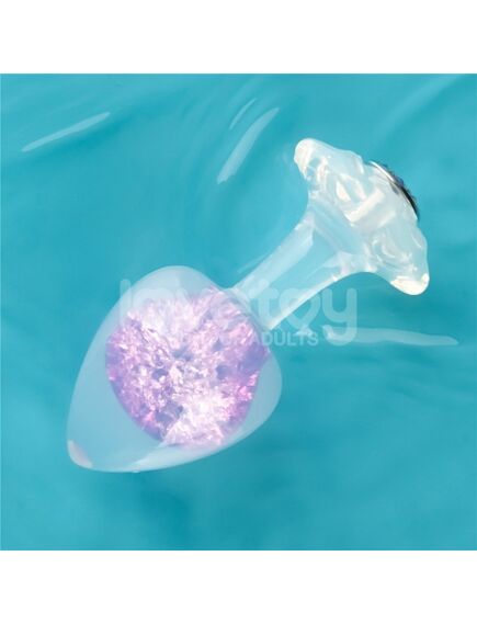 Силиконовая анальная пробка Gemoria, фиолетовая , изображение 5