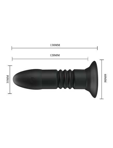 Анальная втулка с поступательными движениями, вибрацией и пультом д\у "Mr Play" , изображение 5