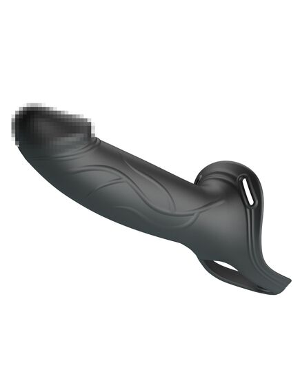 Фаллопротез черный "Landon", 16,8 см , изображение 4