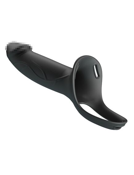 Фаллопротез черный "Landon", 16,8 см , изображение 5