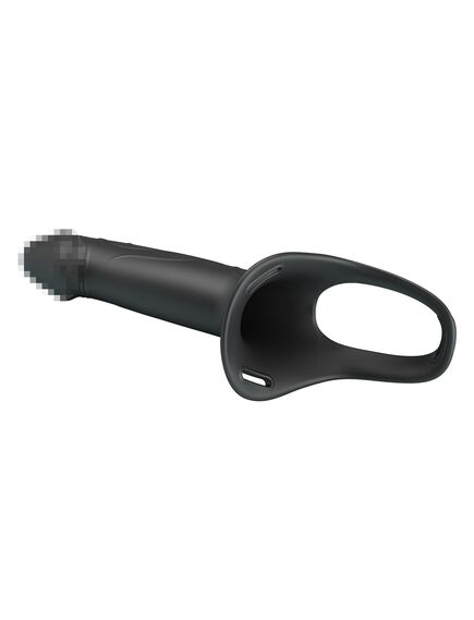 Фаллопротез черный "Landon", 16,8 см , изображение 6