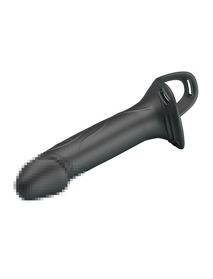 Фаллопротез черный "Landon", 16,8 см , изображение 7