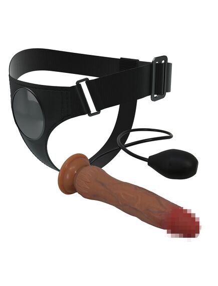 Страпон с имитацией эякуляции, 19 см "Kyton" , изображение 4