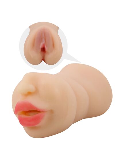 Двухсторонний мастурбатор вагина-рот "Zoey" , изображение 2