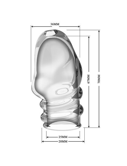 Насадка удлиняющая "Oscar", прозрачно-белая , изображение 2