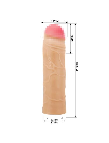 Насадка удлиняющая "Chane", телесная, 18 см , изображение 5