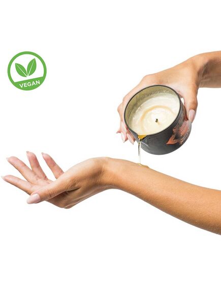 Массажное масло-свеча «Ignite massage oil candle sweet almond», с ароматом сладкого миндаля, 170мл , изображение 2