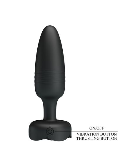 Анальная пробка с разноцветной подсветкой и возвратно-поступательными движениями "Tarion" , изображение 6