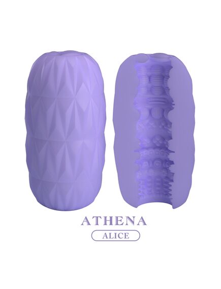 Яйцо мастурбатор с ярким рельефом из серии "Athena Alice", 11,3 см , изображение 2