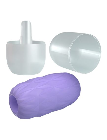 Яйцо мастурбатор с ярким рельефом из серии "Athena Alice", 11,3 см , изображение 5