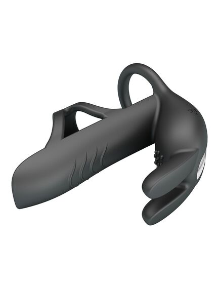 Эрекционное кольцо с вибрацией и отростком для стимуляции клитора "Matty" , изображение 7