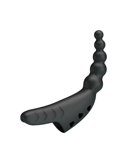 Насадка на палец рельефная с вибрацией "Jordin", 12,2 см , изображение 3