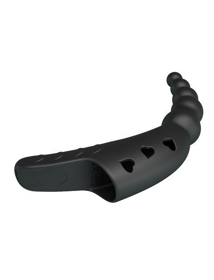 Насадка на палец рельефная с вибрацией "Jordin", 12,2 см , изображение 5