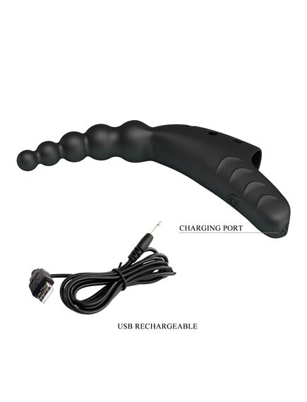 Насадка на палец рельефная с вибрацией "Jordin", 12,2 см , изображение 8