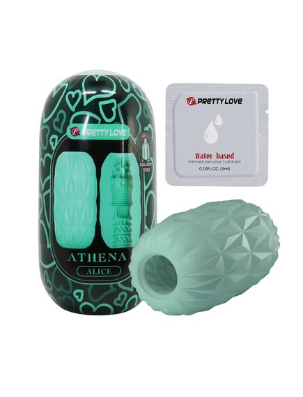 Яйцо мастурбатор с ярким рельефом из серии "Athena Alice", 11,3 см , изображение 3