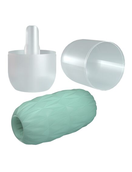 Яйцо мастурбатор с ярким рельефом из серии "Athena Alice", 11,3 см , изображение 5