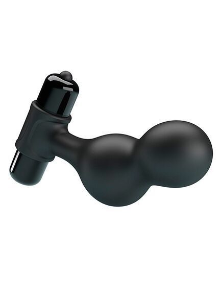 Черная анальная вибропробка 10см "Mr.Play" , изображение 5