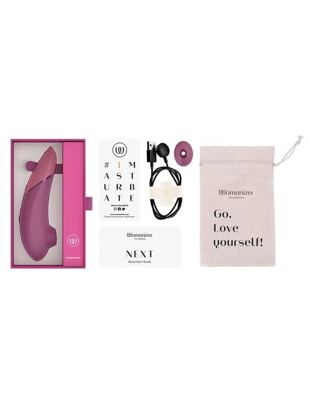 Бесконтактный клиторальный стимулятор Womanizer Next темно-розовый , изображение 7