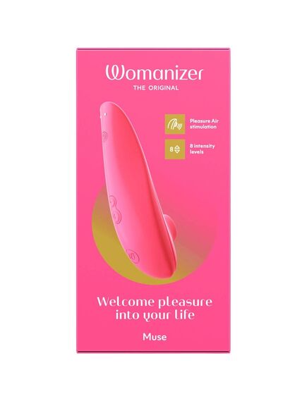 Бесконтактный клиторальный стимулятор Womanizer Muse Pink Rose розовый , изображение 4