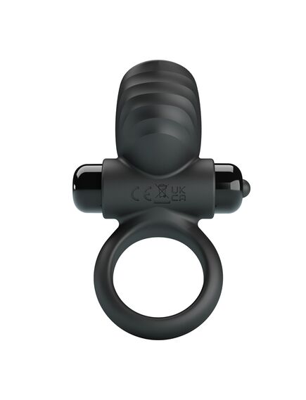 Эрекционное кольцо с вибрацией и стимуляцией клитора "Adrien" , изображение 4