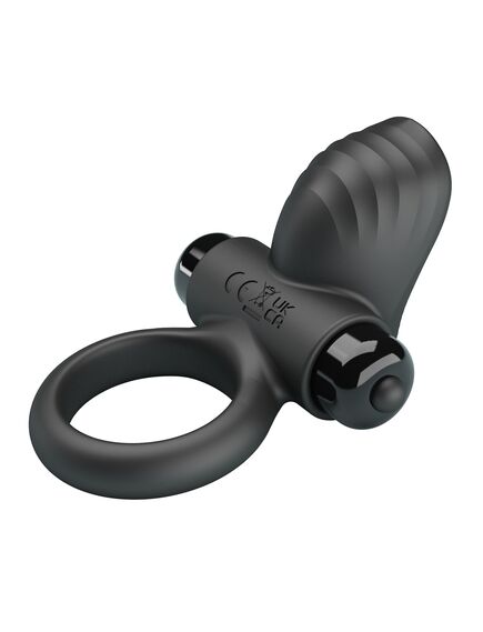 Эрекционное кольцо с вибрацией и стимуляцией клитора "Adrien" , изображение 6