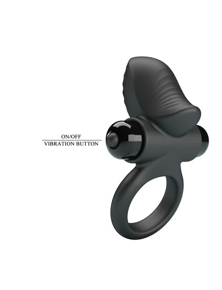 Эрекционное кольцо с вибрацией и стимуляцией клитора "Adrien" , изображение 9