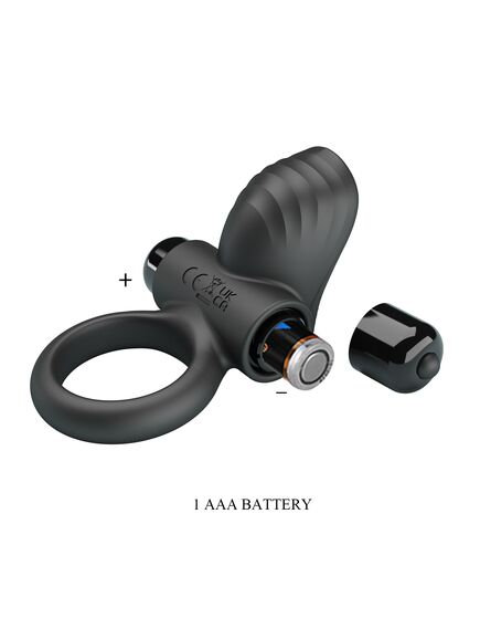 Эрекционное кольцо с вибрацией и стимуляцией клитора "Adrien" , изображение 10