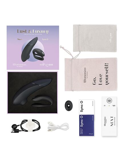 Набор Lust & Luxury: Womanizer Next and We-Vibe Sync O, черный , изображение 4