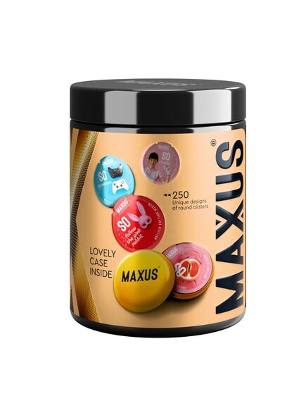 Презервативы MAXUS 2000 Amazing Dots №12 с железным кейсом, точечные, 12 шт , изображение 2