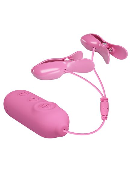 Зажимы на соски с вибрацией и электростимуляцией "Romanic wave 2" , изображение 4