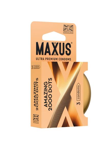 Презервативы MAXUS 2000 Amazing Dots №3 в железном кейсе, точечные, 3 шт , изображение 2