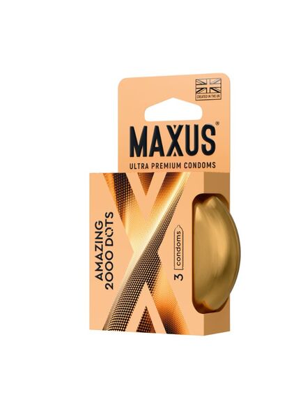 Презервативы MAXUS 2000 Amazing Dots №3 в железном кейсе, точечные, 3 шт , изображение 3