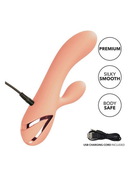 Вибромассажер - кролик MONTEREY MAGIC с поступательными движениями клиторального отростка , изображение 5