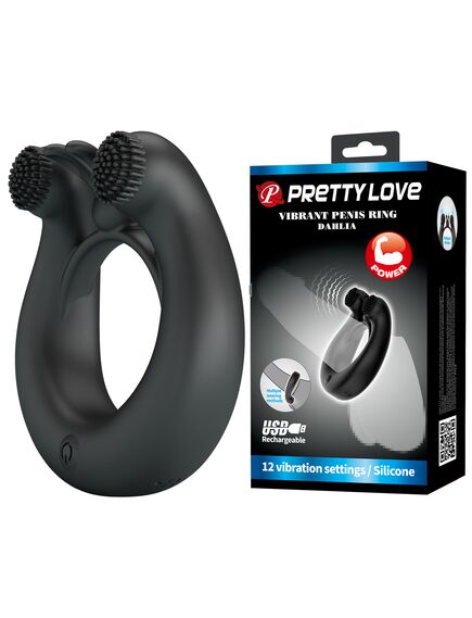 Эрекционное кольцо с вибрацией "Dahlia" , изображение 2