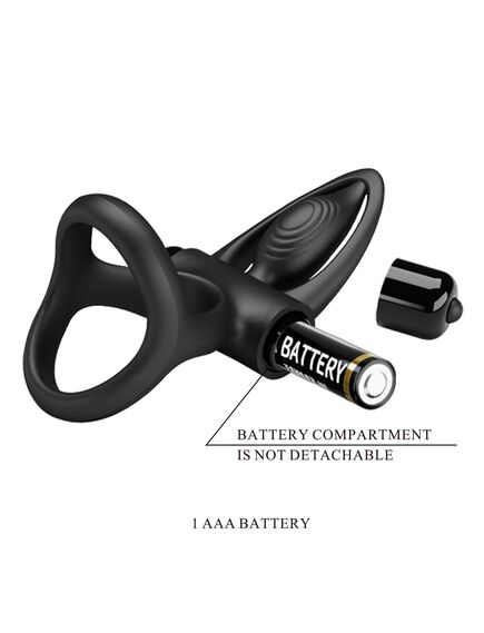 Эрекционное кольцо с вибрацией и стимуляцией клитора , изображение 9