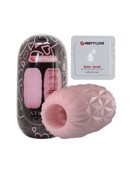 Яйцо мастурбатор с ярким рельефом из серии "Athena Alice", 11,3 см , изображение 3