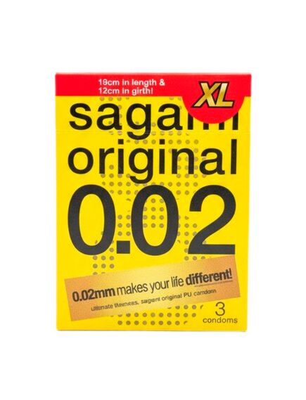 Презервативы Sagami Original 002 Extra Large полиуретановые, увеличенного размера, 3 шт , изображение 2