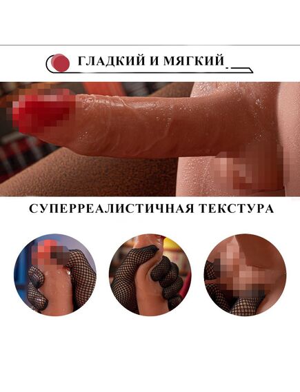 Минимастурбатор в виде полу-торса с фаллосом и функцией пульсации , изображение 4