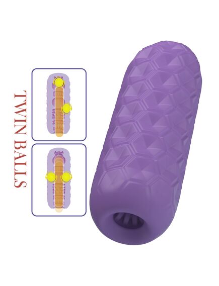 Мастурбатор в тубе с шариками для стимуляции "Venus-x" , изображение 2