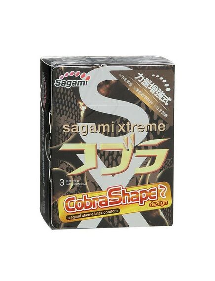 Презервативы конусообразные Sagami Cobra, 3 шт 