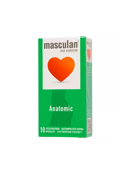 Презервативы masculan Anatomic №10, анатомической формы													 