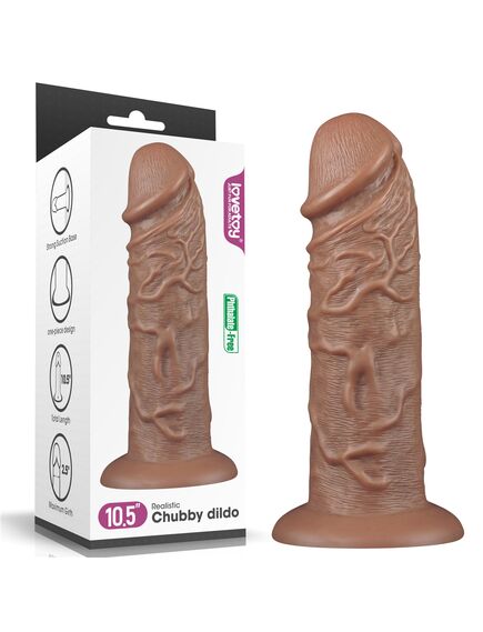 Фалоимитатор для фистинга 10.5'' Realistic Chubby Dildo 