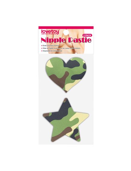 Наклейки на соски милитари Camo Stars and Heart Nipple Pasties (2 Pack 